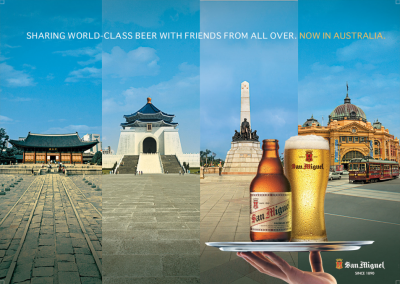 Sharing world-class beer with friends from all over. Now in Australia. San Miguel