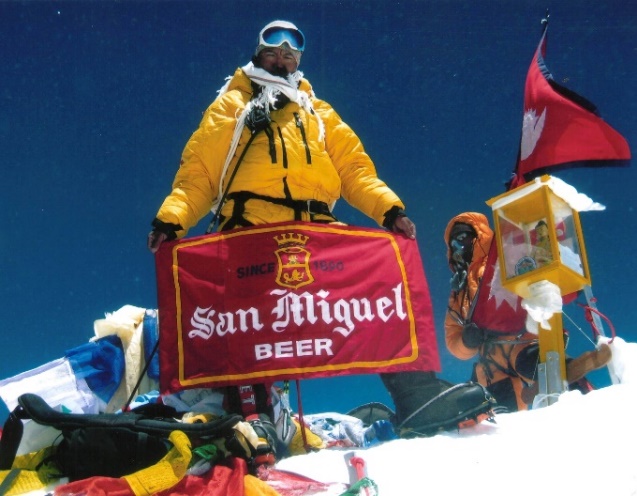Flag of San Miguel was carried on top of the world in the 1990s when the brand sponsored an expedition to Mount Everest
