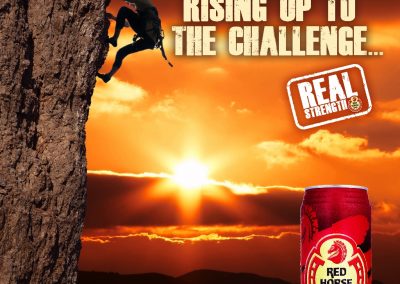"Rising Up to the Challenge" - Red Horse Beer Real Strength